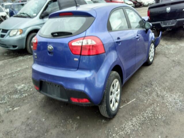 KNADM5A38E6917121 - 2014 KIA RIO LX Կապույտ լուսանկար 4