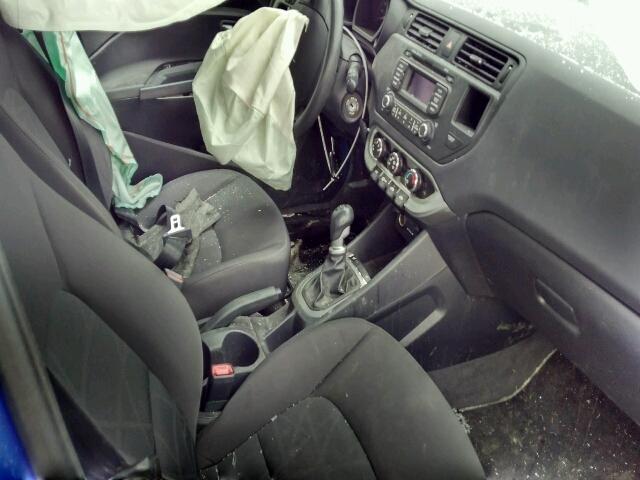 KNADM5A38E6917121 - 2014 KIA RIO LX Կապույտ լուսանկար 5