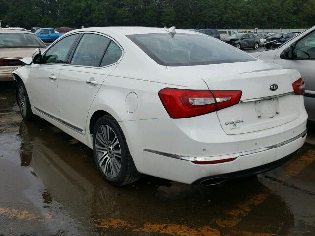 KNALN4D70E5144314 - 2014 KIA CADENZA PR WHITE photo 3