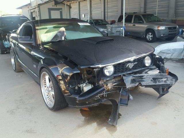 1ZVHT82H975250603 - 2007 FORD MUSTANG GT BLACK photo 1