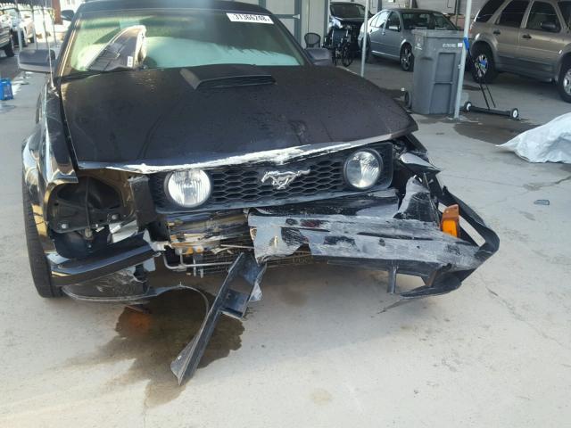 1ZVHT82H975250603 - 2007 FORD MUSTANG GT BLACK photo 9