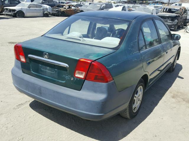 1HGES16532L004894 - 2002 HONDA CIVIC LX GREEN photo 4