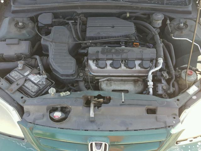 1HGES16532L004894 - 2002 HONDA CIVIC LX GREEN photo 7