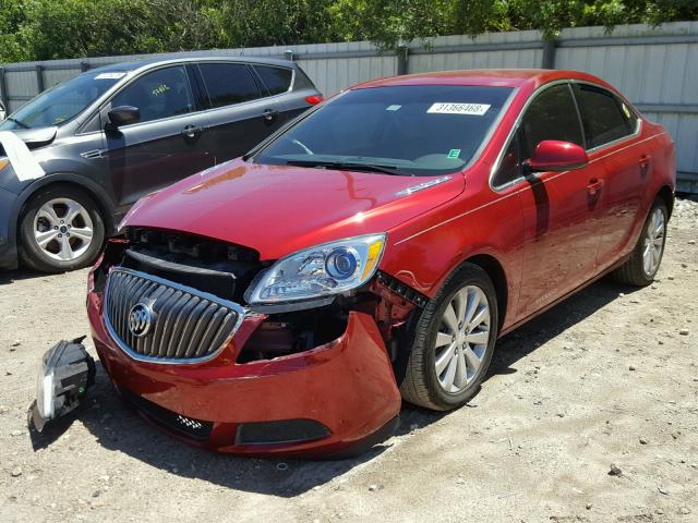 1G4PP5SK8G4159501 - 2016 BUICK VERANO RED photo 2