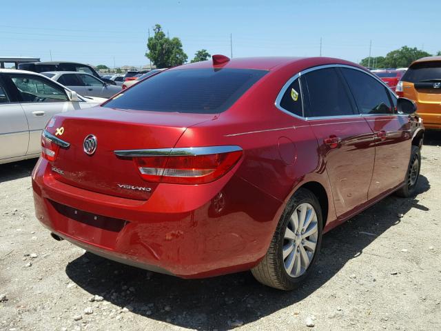 1G4PP5SK8G4159501 - 2016 BUICK VERANO RED photo 4