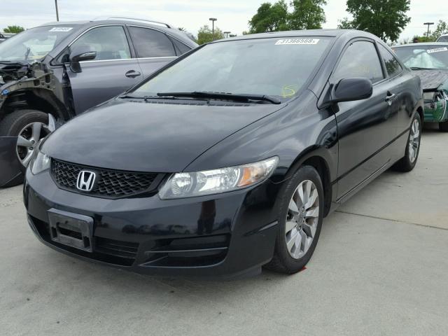 2HGFG11829H517567 - 2009 HONDA CIVIC EX BLACK photo 2