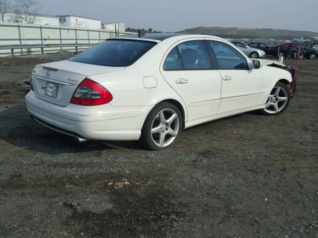 WDBUF87X49B416215 - 2009 MERCEDES-BENZ E 350 4MAT WHITE photo 4