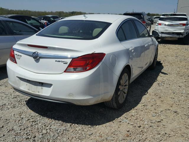 W04GN5EC7B1101480 - 2011 BUICK REGAL CXL WHITE photo 4