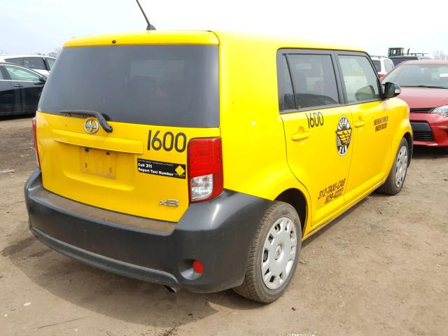 JTLZE4FE0DJ037430 - 2013 TOYOTA SCION XB ყვითელი ფოტო 4