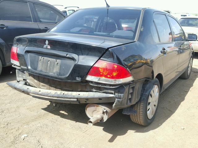 JA3AJ26E96U063887 - 2006 MITSUBISHI LANCER ES BLACK photo 4