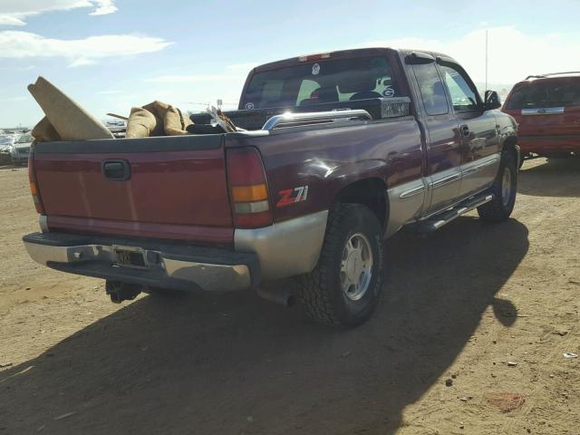 2GTEK19T1Y1204406 - 2000 GMC NEW SIERRA BURGUNDY photo 4