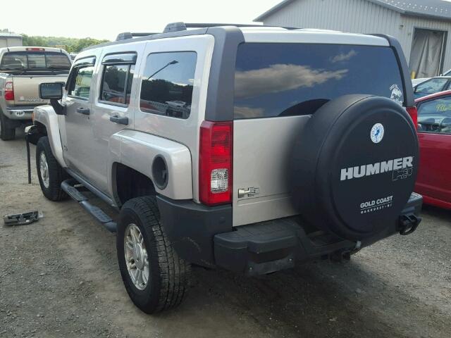 5GTDN13E378236162 - 2007 HUMMER H3 BEIGE photo 3