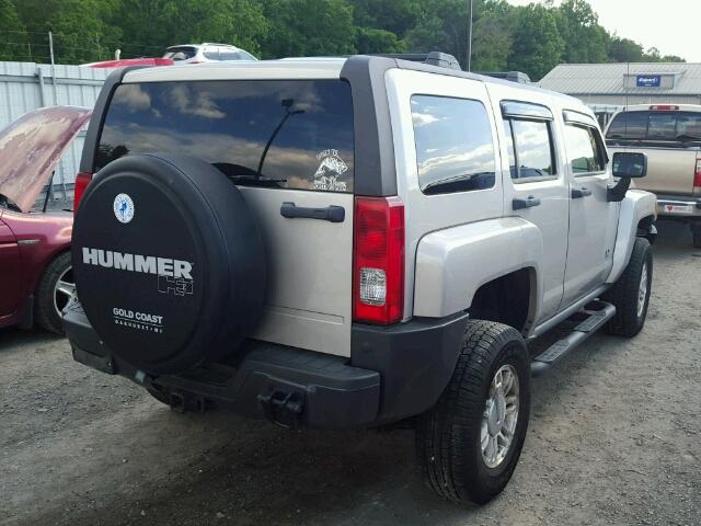 5GTDN13E378236162 - 2007 HUMMER H3 BEIGE photo 4