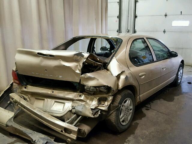 1B3EJ46C9YN221026 - 2000 DODGE STRATUS SE TAN photo 4