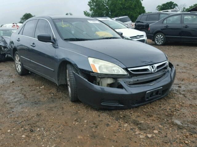 1HGCM66597A006540 - 2007 HONDA ACCORD EX GRAY photo 1