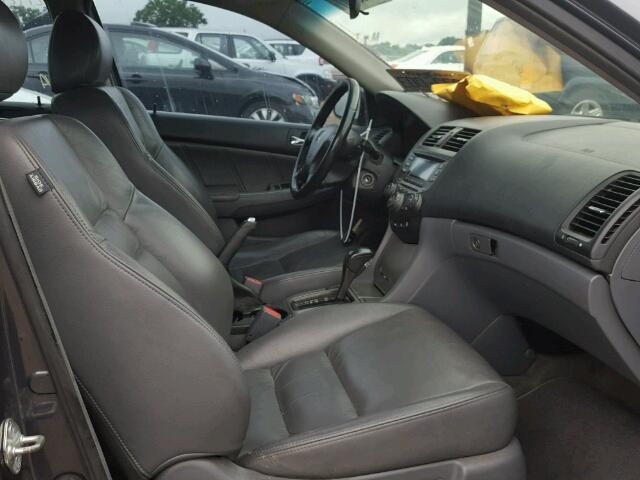 1HGCM66597A006540 - 2007 HONDA ACCORD EX GRAY photo 5