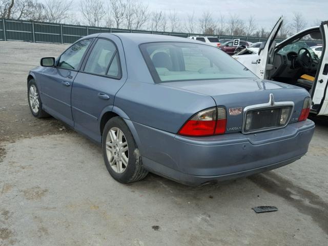 1LNHM87A74Y658650 - 2004 LINCOLN LS BLUE photo 3