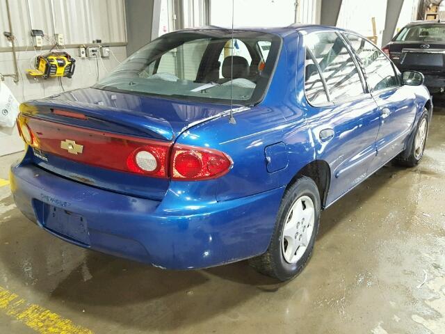 1G1JC52F457204950 - 2005 CHEVROLET CAVALIER BLUE photo 4