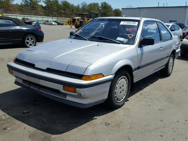 JH4DA3443HS020724 - 1987 ACURA INTEGRA RS SILVER photo 2