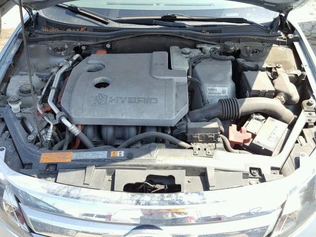 3FADP0L33AR371096 - 2010 FORD FUSION HYB BLUE photo 7