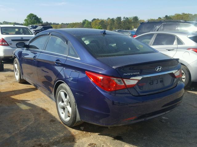 5NPEB4AC4CH404443 - 2012 HYUNDAI SONATA GLS BLUE photo 3