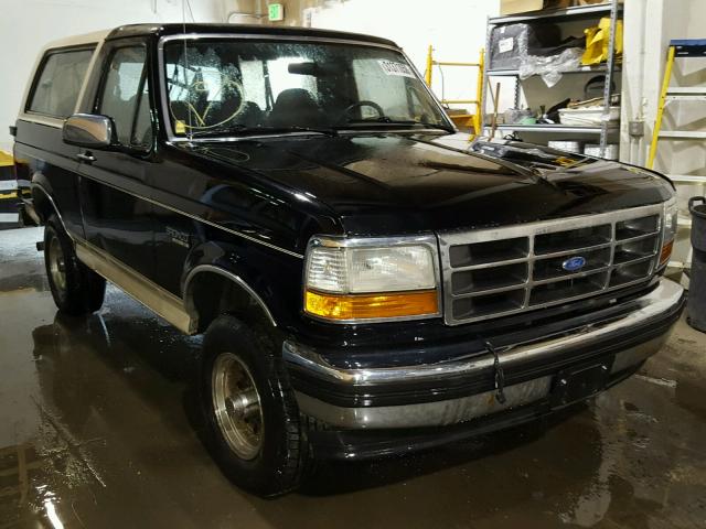 1FMEU15N8PLA15323 - 1993 FORD BRONCO U10 BLACK photo 1