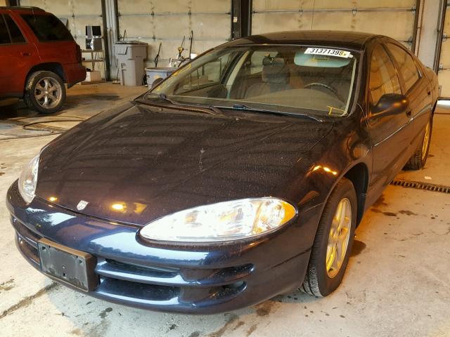 2B3HD46R23H535384 - 2003 DODGE INTREPID S BLUE photo 2