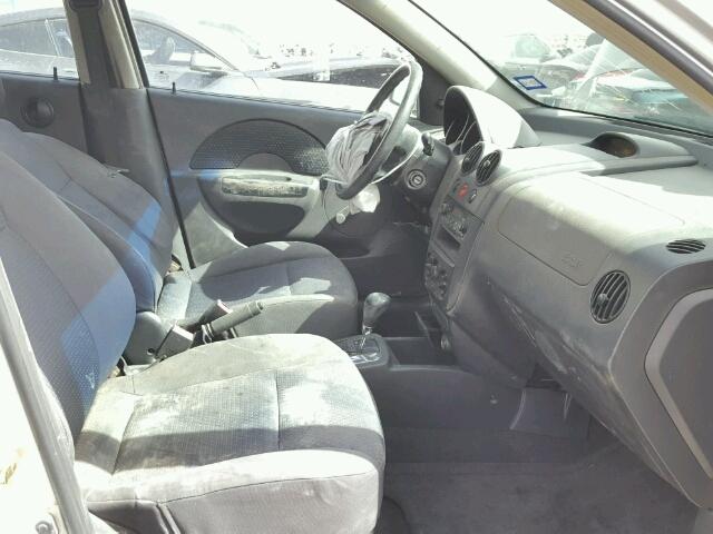 KL1TD66656B685441 - 2006 CHEVROLET AVEO BASE Күміс фото 5