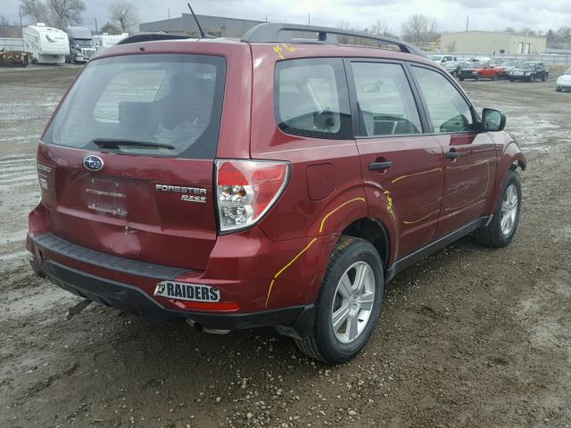 JF2SHABC1DH407669 - 2013 SUBARU FORESTER 2 RED photo 4