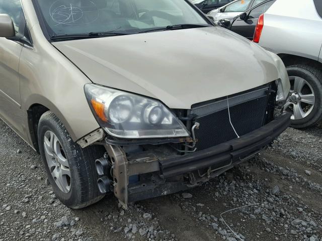 5FNRL38766B422222 - 2006 HONDA ODYSSEY EX TAN photo 9