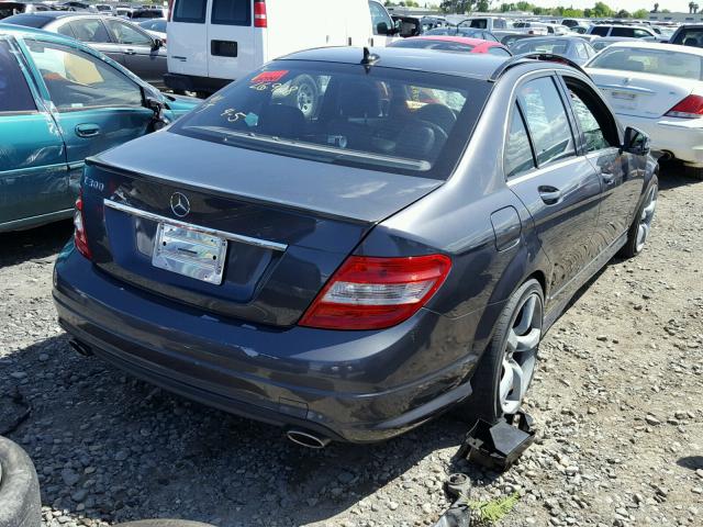 WDDGF5EB1AR112443 - 2010 MERCEDES-BENZ C 300 BLUE photo 4