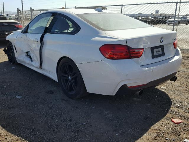 WBA3R1C5XEK192343 - 2014 BMW 435 I WHITE photo 3