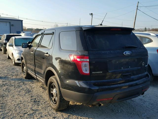 1FM5K8AR1EGA09330 - 2014 FORD EXPLORER P BLACK photo 3