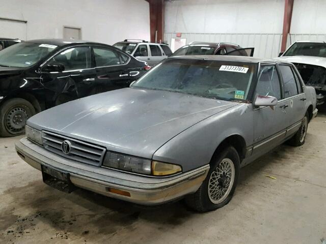 1G2HX54C2M1211351 - 1991 PONTIAC BONNEVILLE CHARCOAL photo 2