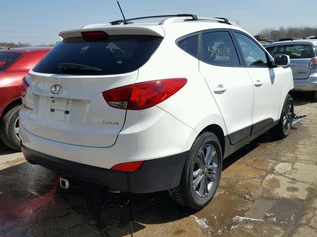 KM8JU3AG0FU109125 - 2015 HYUNDAI TUCSON LIM WHITE photo 4