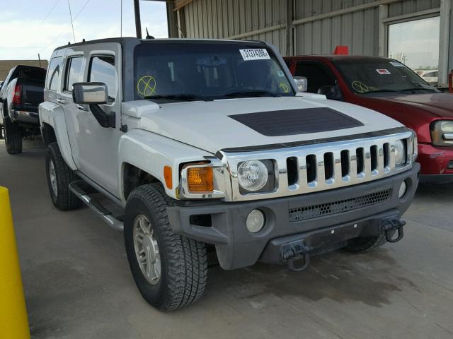 5GTEN13EX88172563 - 2008 HUMMER H3 Biały zdjęcie 1