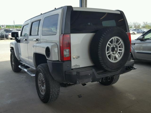 5GTEN13EX88172563 - 2008 HUMMER H3 Biały zdjęcie 3