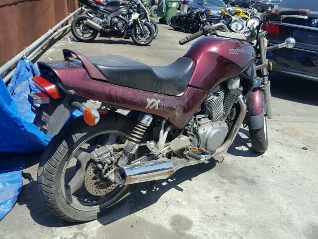 JS1VS51A0L2100364 - 1990 SUZUKI VX800 BURGUNDY photo 4