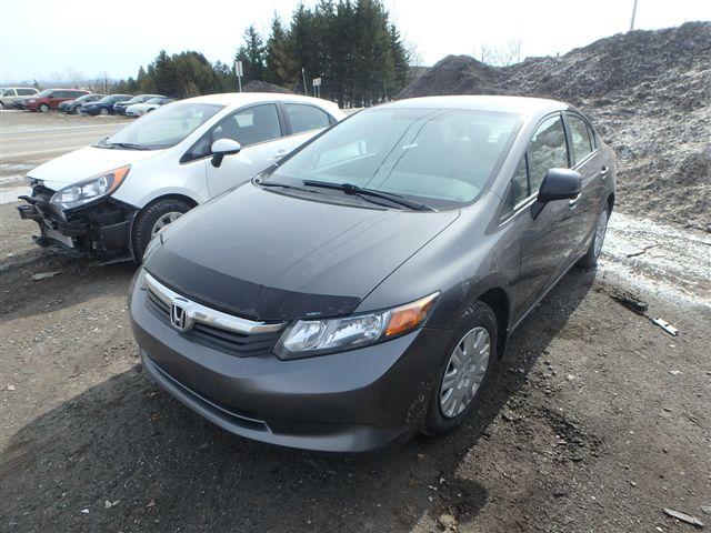 2HGFB2E24CH019081 - 2012 HONDA CIVIC DX GRAY photo 2