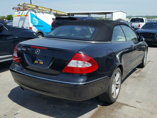 WDBTK56G46T064153 - 2006 MERCEDES-BENZ CLK 350 BLACK photo 4