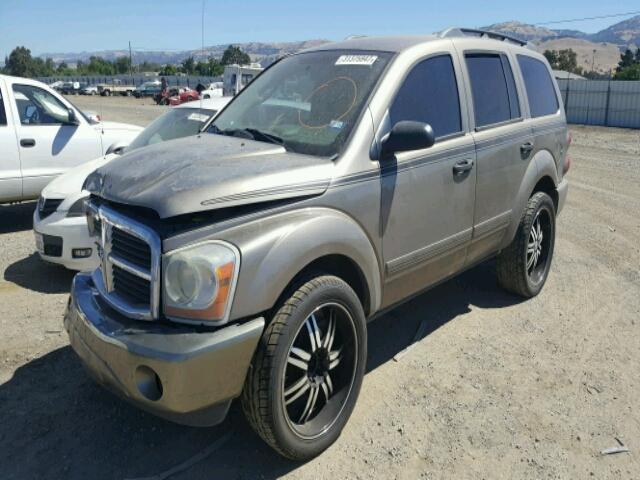 1D4HB48N24F234540 - 2004 DODGE DURANGO SL TAN photo 2