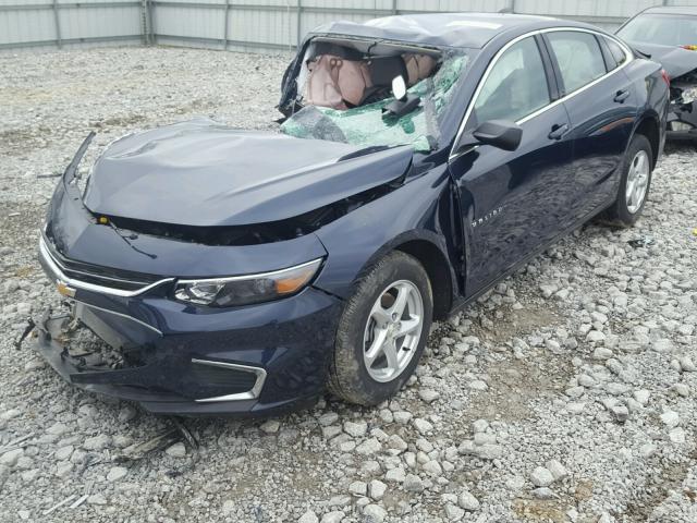 1G1ZB5ST7HF139405 - 2017 CHEVROLET MALIBU LS BLUE photo 2
