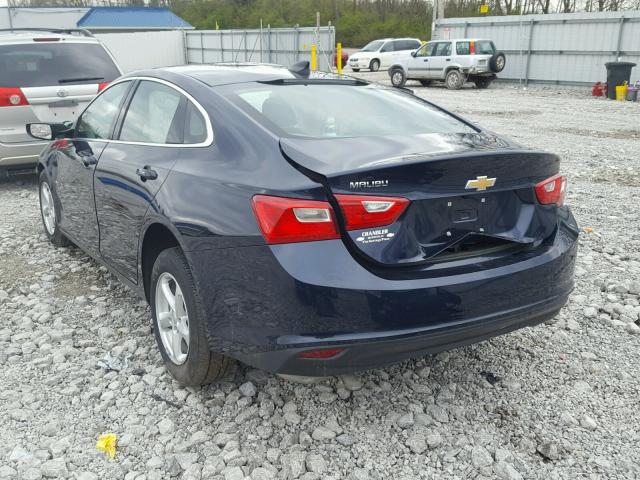 1G1ZB5ST7HF139405 - 2017 CHEVROLET MALIBU LS BLUE photo 3