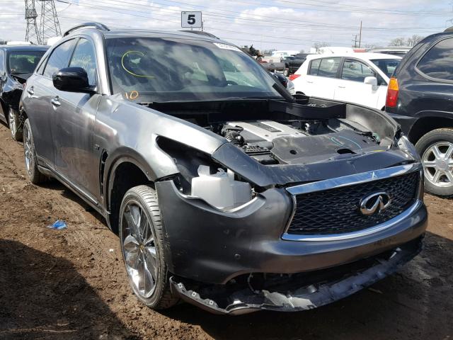 JN8CS1MW7FM481219 - 2015 INFINITI QX70 GRAY photo 1