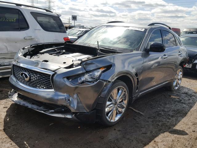 JN8CS1MW7FM481219 - 2015 INFINITI QX70 GRAY photo 2