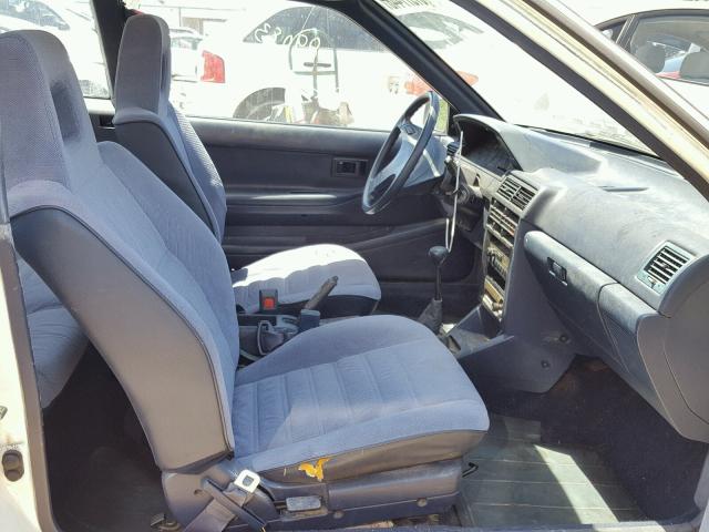 JT2EL31F3L0537489 - 1990 TOYOTA TERCEL WHITE photo 5