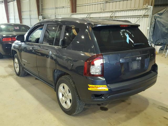 1C4NJCBA8ED594394 - 2014 JEEP COMPASS SP BLUE photo 3