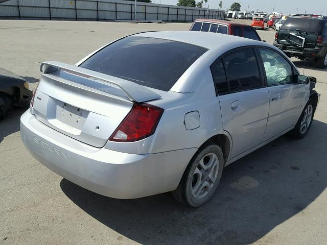 1G8AL52FX4Z141602 - 2004 SATURN ION LEVEL SILVER photo 4