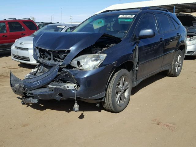 JTJHW31U072034715 - 2007 LEXUS RX 400H BLUE photo 2