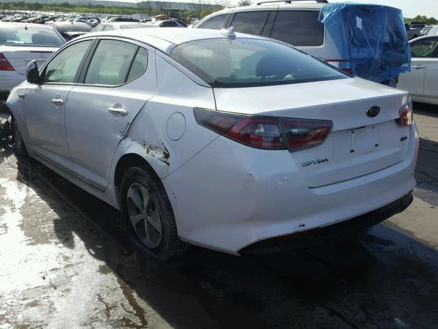 KNAGM4AD8G5094604 - 2016 KIA OPTIMA HYB WHITE photo 3